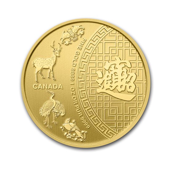 2014 Canada 1 oz Gold $50 Five Blessings BU 2014 Canada 1 oz Gold $50 Five Blessings BU