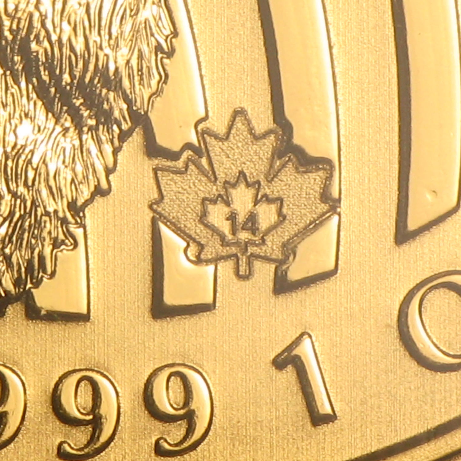 Buy 2014 Canadian 1 oz Gold Howling Wolf .99999 BU | APMEX