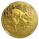 2014 Canada 1 oz Proof Gold $200 White-Tailed Deer (Coin Only)