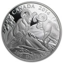 2014 Canada 1 oz Silver $100 Rocky Mountain Bighorn Sheep