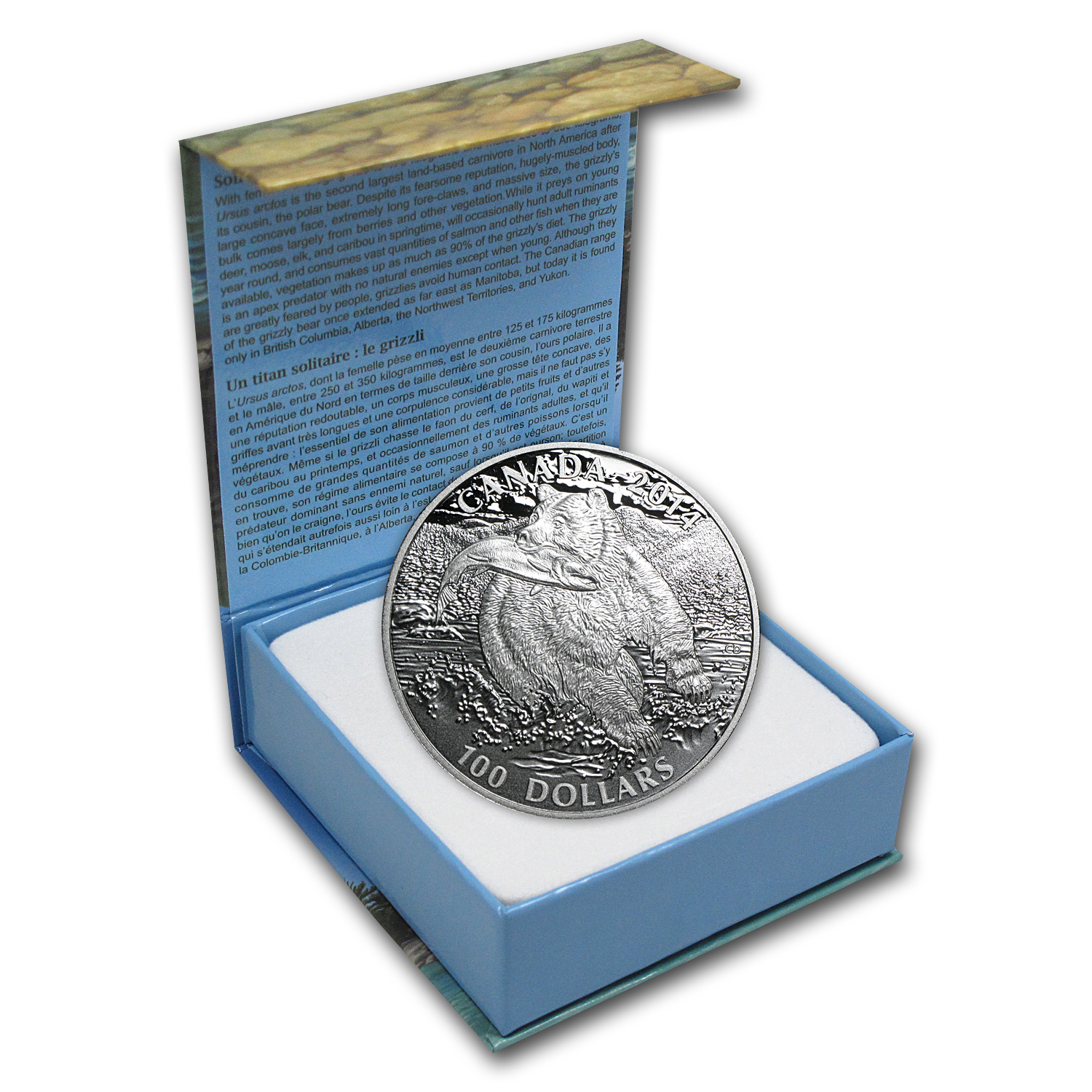 Buy 2014 Canada 1 oz Silver $100 The Grizzly Bear | APMEX