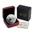 2014 Canada 1 oz Silver $20 Majestic Maple Leaves (w/Jade)