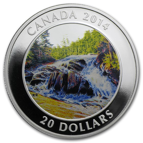 2014 Canada 1 oz Silver $20 River Rapids 2014 Canada 1 oz Silver $20 River Rapids
