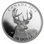 2014 Canada 1 oz Silver $20 The White-Tailed Deer (Portrait)