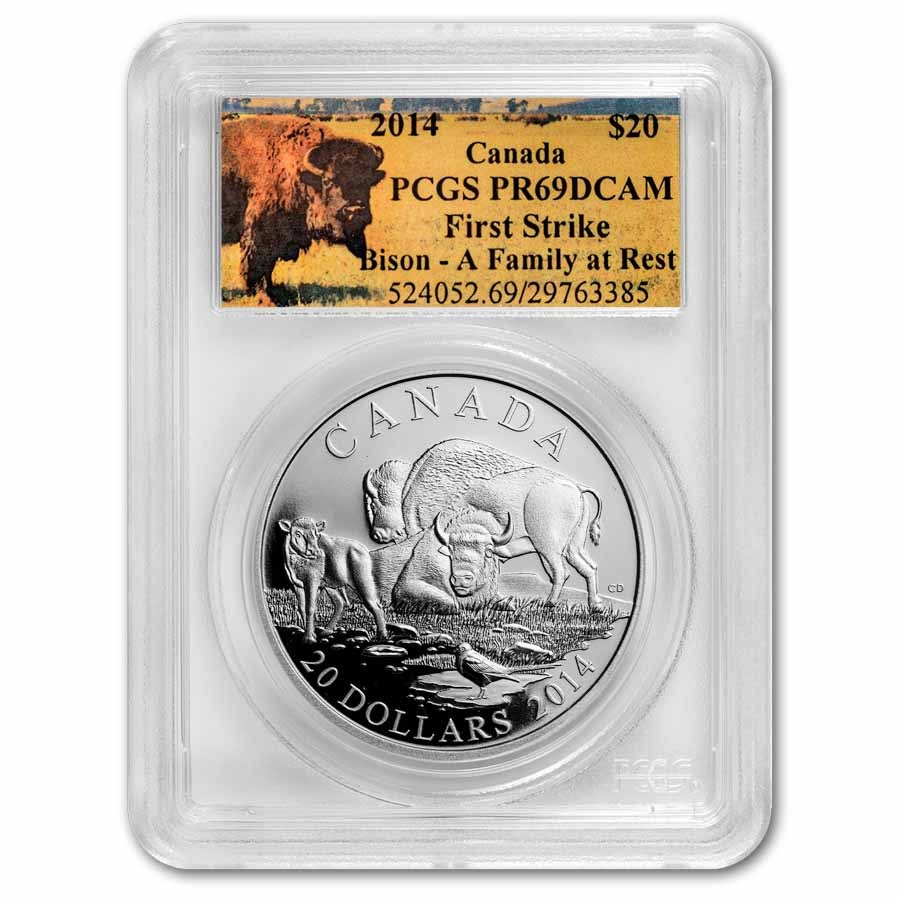 2014 Canada 1 oz Silver A Family at Rest PR-69 PCGS First Strike