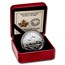 2014 Canada 1 oz Silver Bison The Fight (Box & COA)
