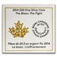 2014 Canada 1 oz Silver Bison The Fight (Box & COA)
