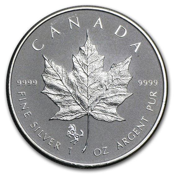 2014 Canada 1 oz Silver Maple Leaf Horse Privy (Abrasions) 2014 Canada 1 oz Silver Maple Leaf Horse Privy (Abrasions)