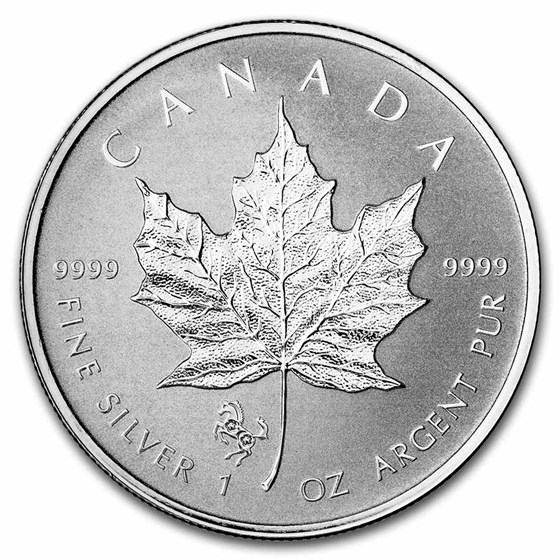 2014 Canada 1 oz Silver Maple Leaf Lunar Horse Privy (Spots) 2014 Canada 1 oz Silver Maple Leaf Lunar Horse Privy (Spots)