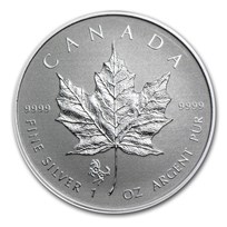 2014 Canada 1 oz Silver Maple Leaf Lunar Horse Privy