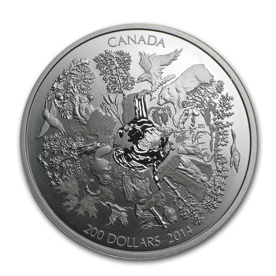 2014 Canada 2 oz Silver $200 Towering Forests of Canada 2014 Canada 2 oz Silver $200 Towering Forests of Canada
