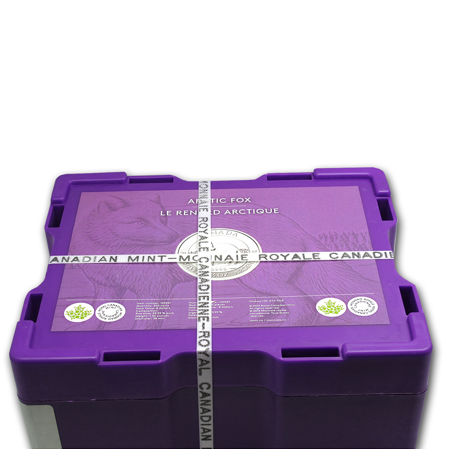 Buy 2014 Canada 300-Coin 1.5 oz Silver $8 Arctic Fox (Sealed Box