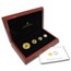 2014 Canada 4-Coin Reverse Proof Gold Maple Leaf Set (1.4 oz)