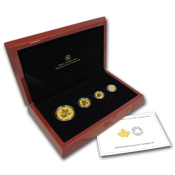 2014 Canada 4-Coin Reverse Proof Gold Maple Leaf Set (1.4 oz) 2014 Canada 4-Coin Reverse Proof Gold Maple Leaf Set (1.4 oz)