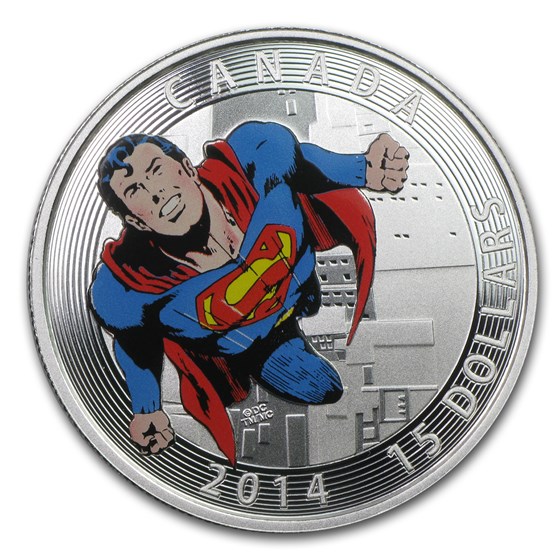 2014 Canada Silver Iconic Superman™ Comic Book Covers (#419)