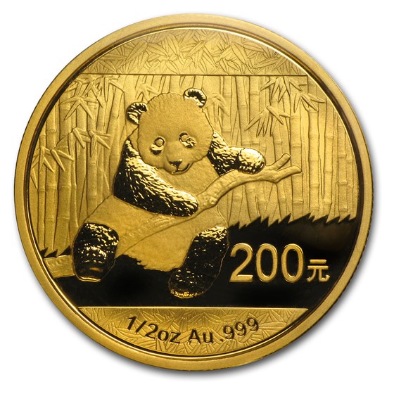 2014 China 1/2 oz Gold Panda BU (Sealed) 2014 China 1/2 oz Gold Panda BU (Sealed)