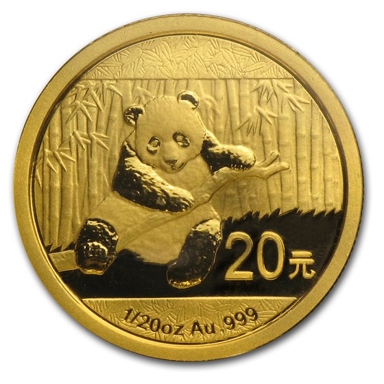 2014 China 1/20 oz Gold Panda BU (Sealed) 2014 China 1/20 oz Gold Panda BU (Sealed)
