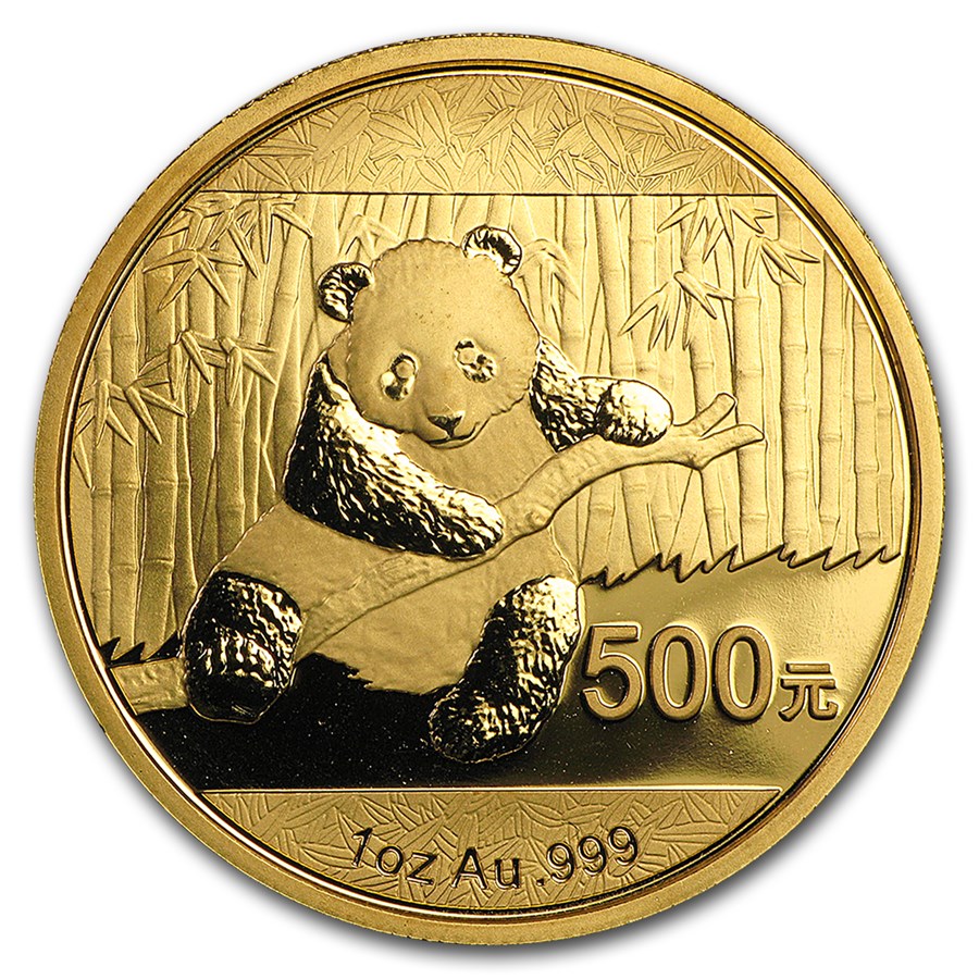 2014 China 1 oz Gold Panda BU (In Capsule)