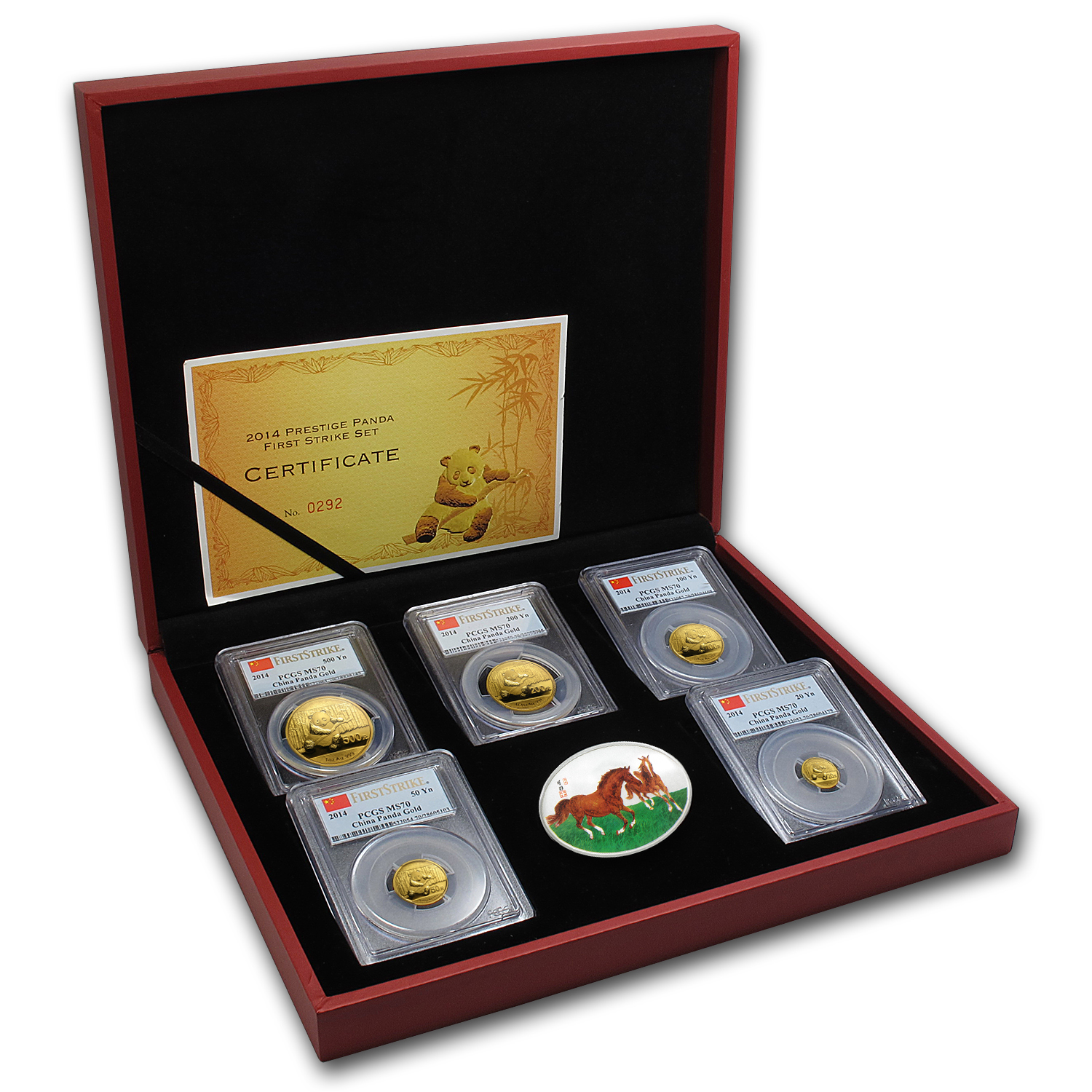 Buy 5-Coin 2014 Chinese Gold Panda Prestige Set MS-70 FS | APMEX
