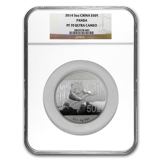 2014 China 5 oz Silver Panda PF-70 NGC 2014 China 5 oz Silver Panda PF-70 NGC
