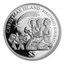 2014 Christmas Island Proof Silver $5 The Three Kings