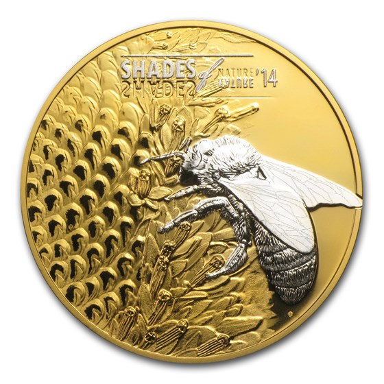 2014 Cook Islands Proof Silver $5 Shades of Nature Bee 2014 Cook Islands Proof Silver $5 Shades of Nature Bee