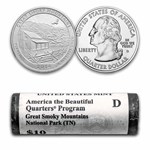 2014-D ATB Great Smoky Mountains 40-Coin Roll BU (Mint Wrapped)