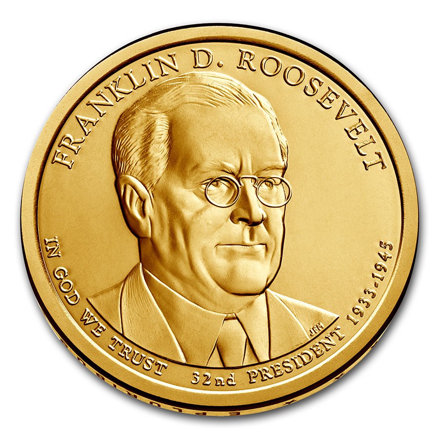 2014-D Franklin Roosevelt Presidential Dollar BU