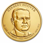 2014-D Herbert Hoover 25-Coin Presidential Dollar Roll BU