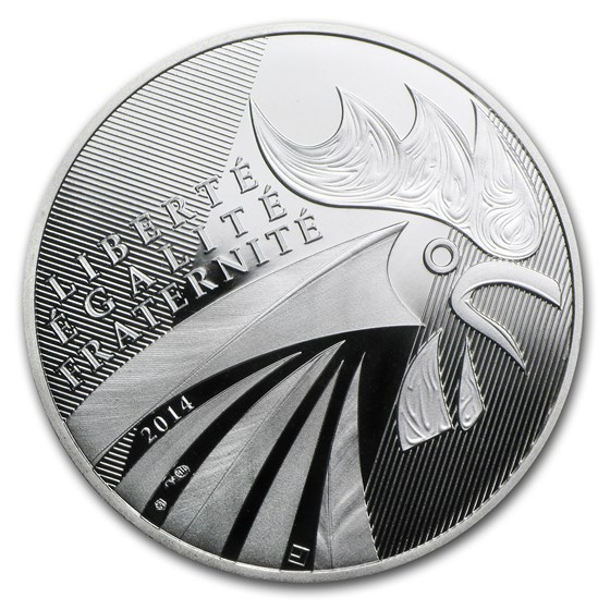 2014 France Silver €10 The Rooster Proof 2014 France Silver €10 The Rooster Proof