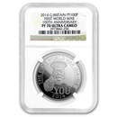 2014 GB 1 oz Platinum First World War 100th Anniv PF-70 NGC