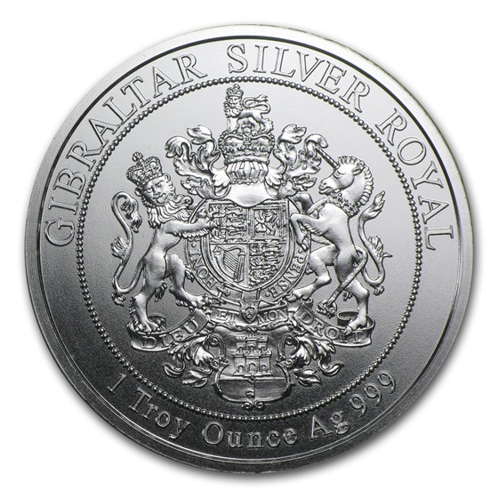 2014 Gibraltar 1 oz Silver £15 Royal BU