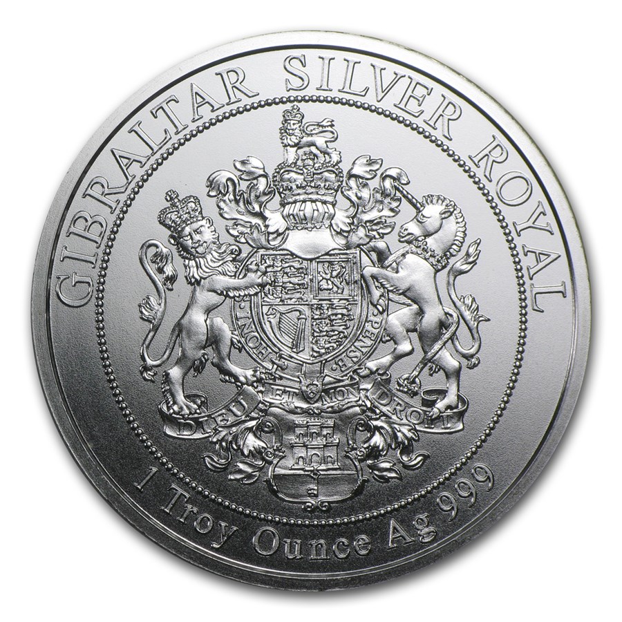 2014 Gibraltar 1 oz Silver £15 Royal BU