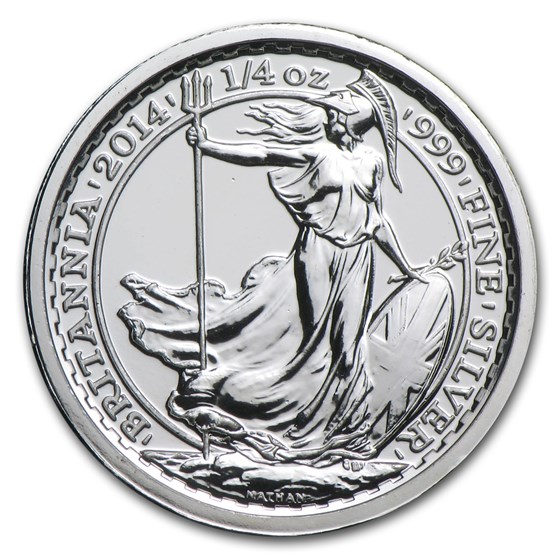 2014 Great Britain 1/4 oz Silver Britannia SS Gairsoppa BU 2014 Great Britain 1/4 oz Silver Britannia SS Gairsoppa BU