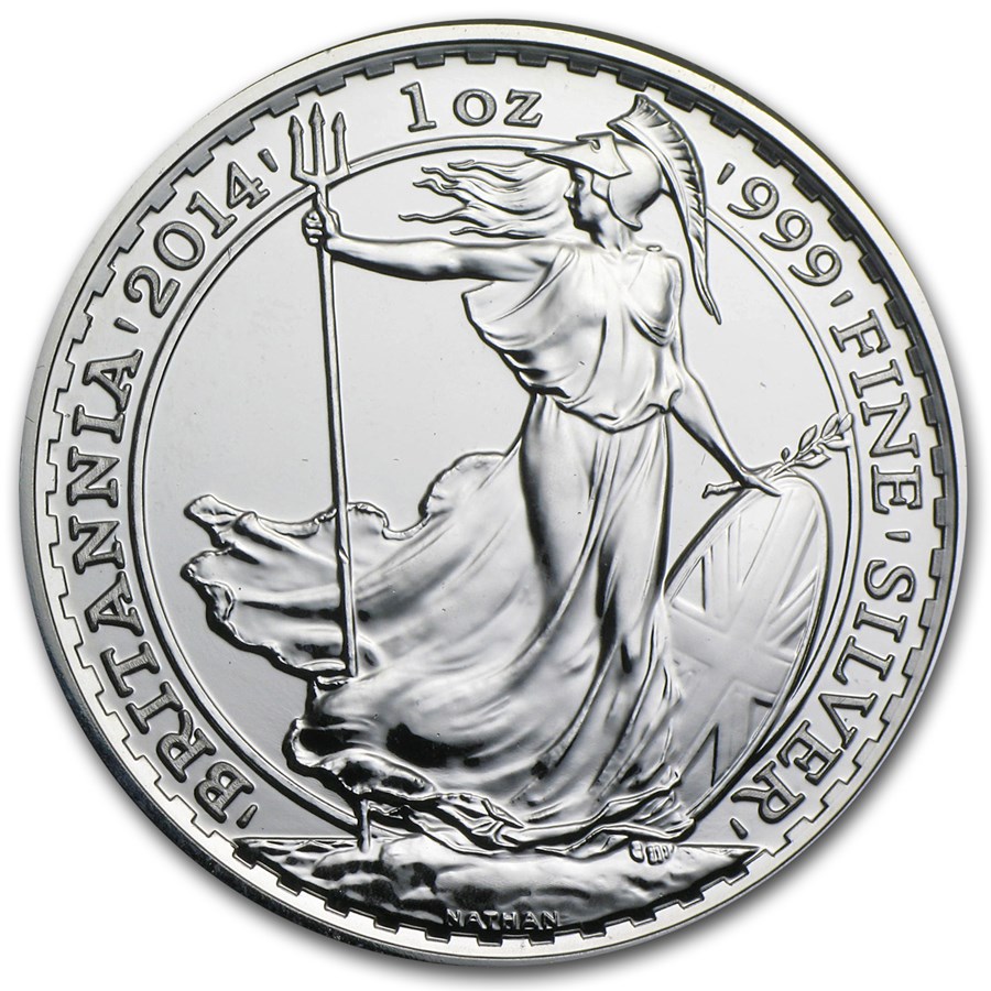 2014 Great Britain 1 oz Silver Britannia BU