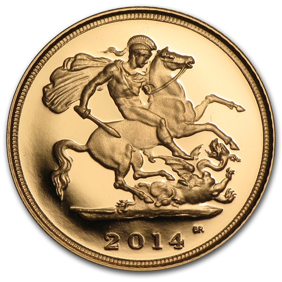 2014 Great Britain Gold 1/2 Sovereign Proof 2014 Great Britain Gold 1/2 Sovereign Proof