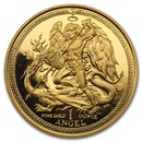 2014 Isle of Man 1 oz Gold Angel BU