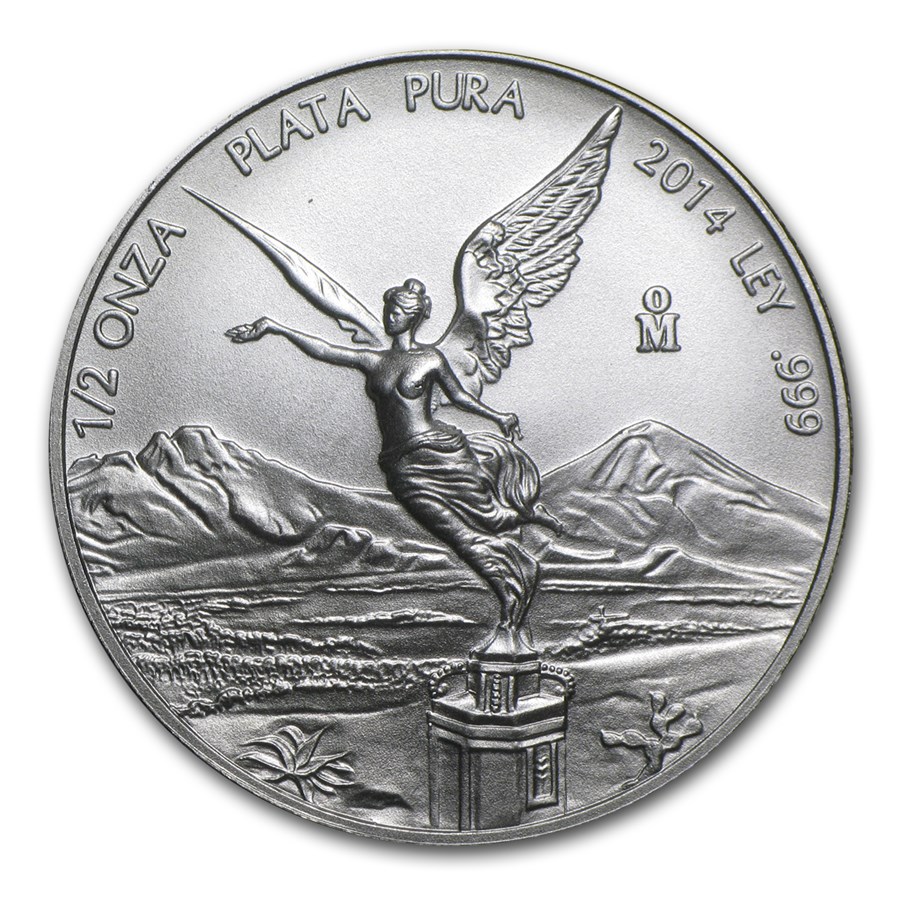 2014 Mexico 1/2 oz Silver Libertad BU