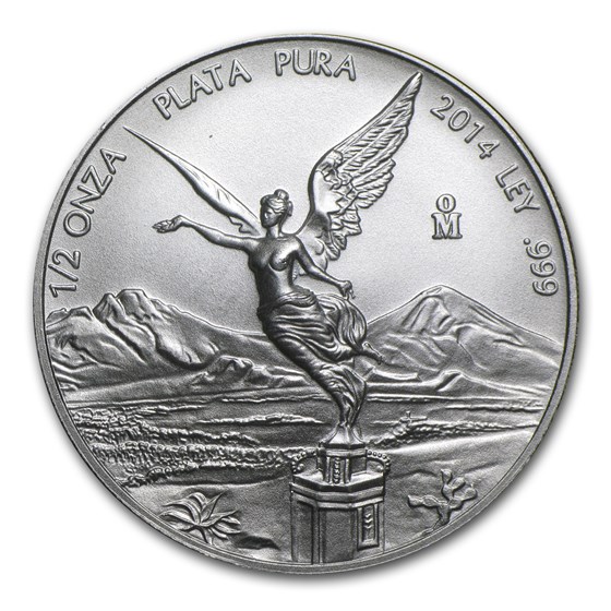 2014 Mexico 1/2 oz Silver Libertad BU 2014 Mexico 1/2 oz Silver Libertad BU