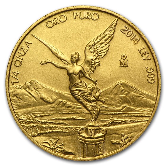 2014 Mexico 1/4 oz Gold Libertad BU