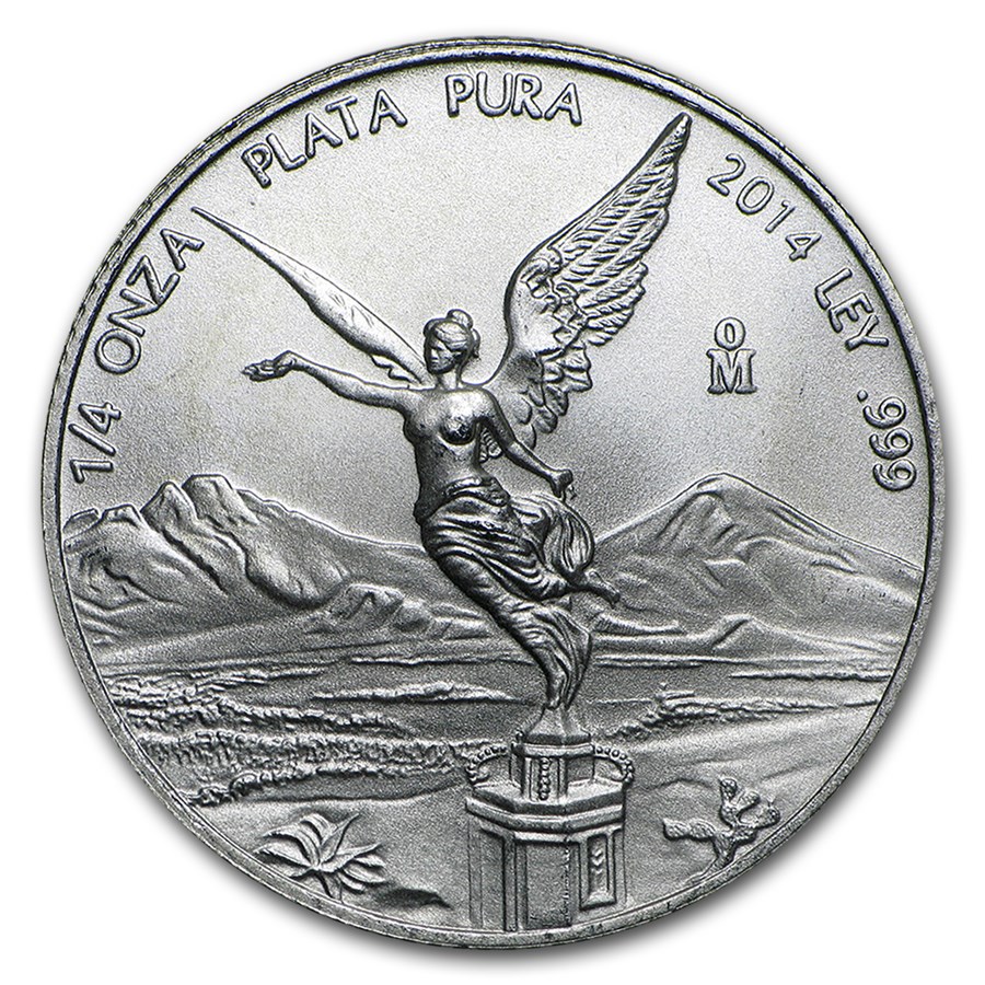 2014 Mexico 1/4 oz Silver Libertad BU