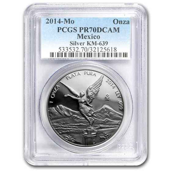 2014 Mexico 1 oz Proof Silver Libertad PR-70 PCGS 2014 Mexico 1 oz Proof Silver Libertad PR-70 PCGS