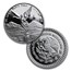2014 Mexico 5-Coin Silver Libertad Proof Set (1.9 oz, Wood Box)