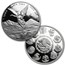 2014 Mexico 5-Coin Silver Libertad Proof Set (1.9 oz, Wood Box)
