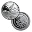 2014 Mexico 5-Coin Silver Libertad Proof Set (1.9 oz, Wood Box)