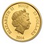 2014 Niue 1/4 oz Proof Gold $25 Disney Donald Duck