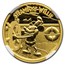 2014 Niue 1/4 oz Proof Gold $25 Disney Steamboat Willie PF-70 NGC
