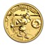 2014 Niue 1/4 oz Proof Gold $25 Disney Steamboat Willie