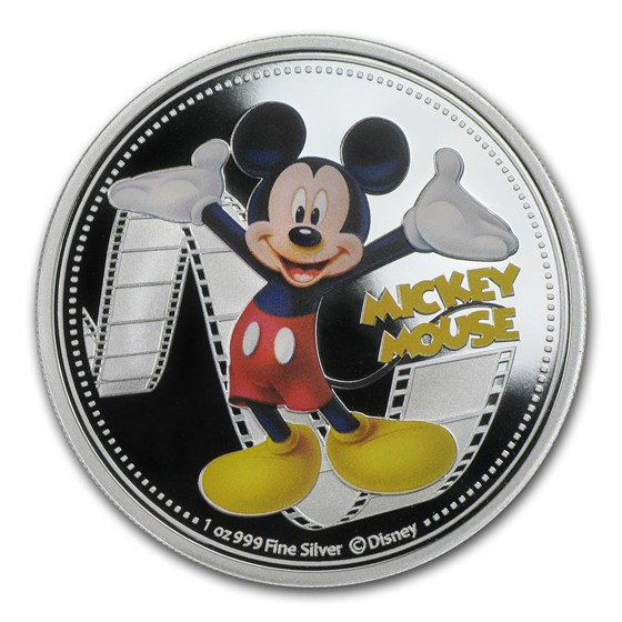 Buy 2014 Niue 1 oz Silver $2 Disney Mickey Mouse (Colorized) | APMEX