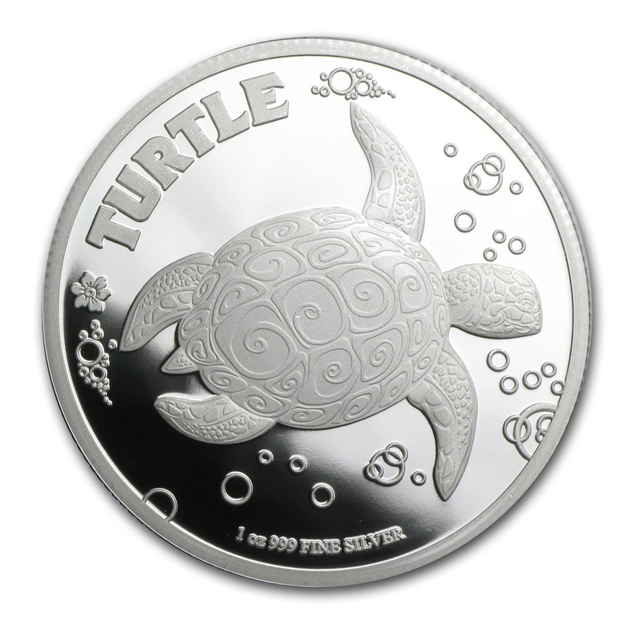 Buy 2014 Niue 1 oz Silver 2 Hawksbill Turtle Commemorative Proof APMEX